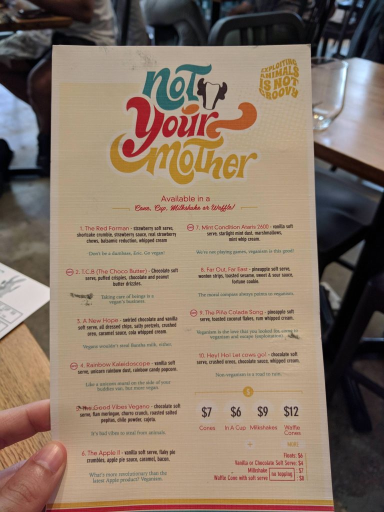 Not Your Mother creamery